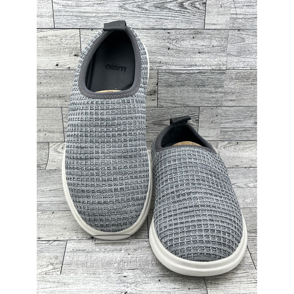 Lusso Cloud Slip On Sneakers Gray Knit Comfort Shoes Size 9‎ W 7 M